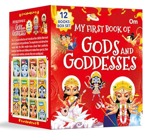 My First Book of Gods and Goddesses (Boxed Set) - Set of 12 Books | Illustrated Board Books on Hindu